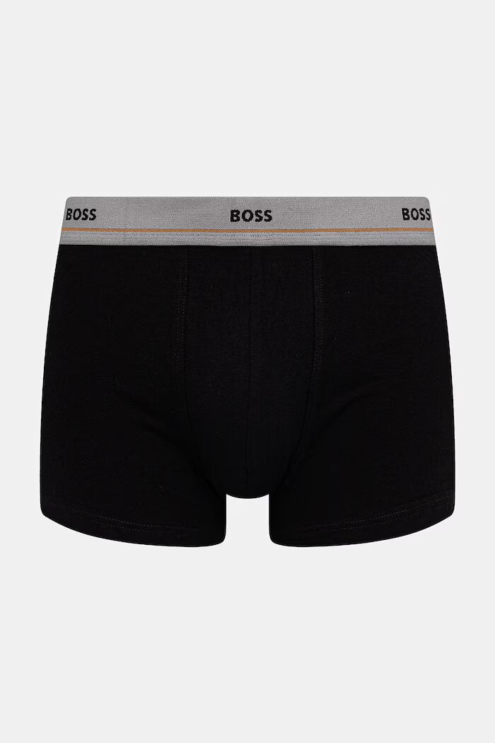 BOSS боксерки мъжки от памук с еластан Trunk 5P Essential 5 броя черни 50531660