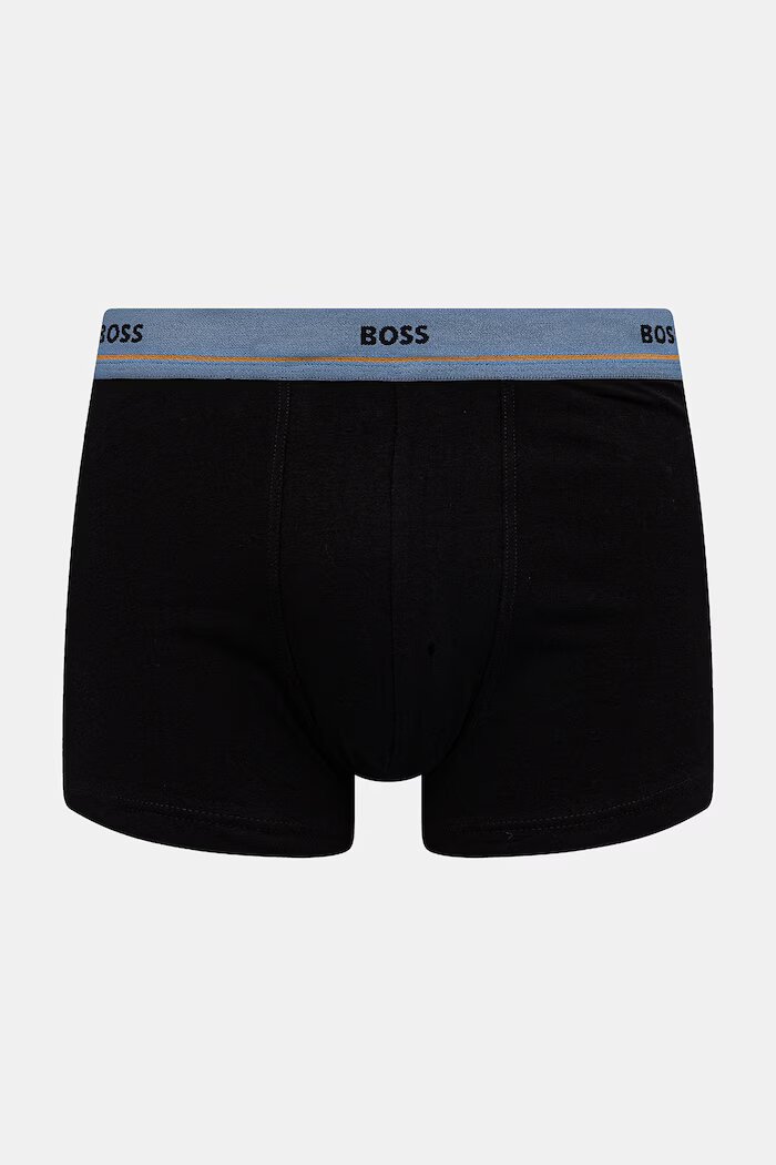BOSS боксерки мъжки от памук с еластан Trunk 5P Essential 5 броя черни 50531660