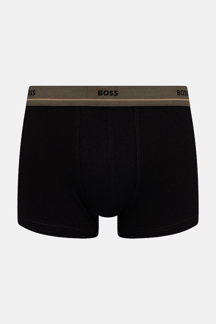 BOSS боксерки мъжки от памук с еластан Trunk 5P Essential 5 броя черни 50531660