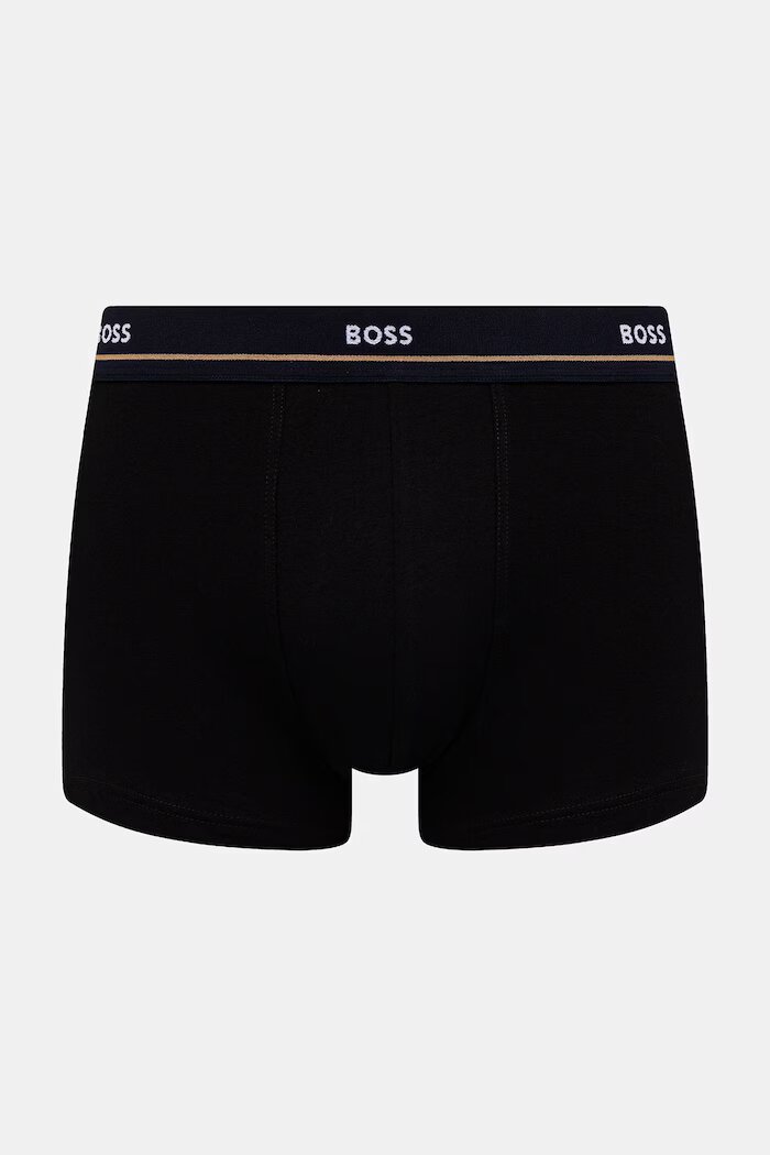 BOSS боксерки мъжки от памук с еластан Trunk 5P Essential 5 броя черни 50531660