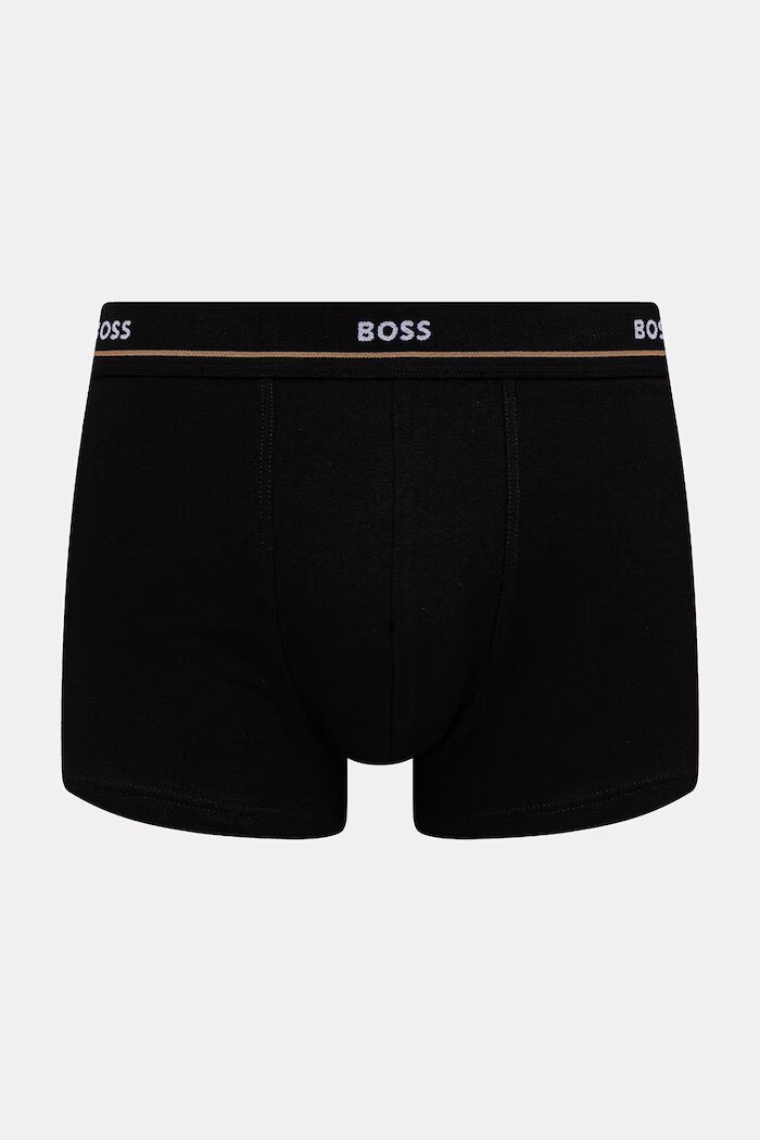 BOSS боксерки мъжки от памук с еластан Trunk 5P Essential 5 броя черни 50531660