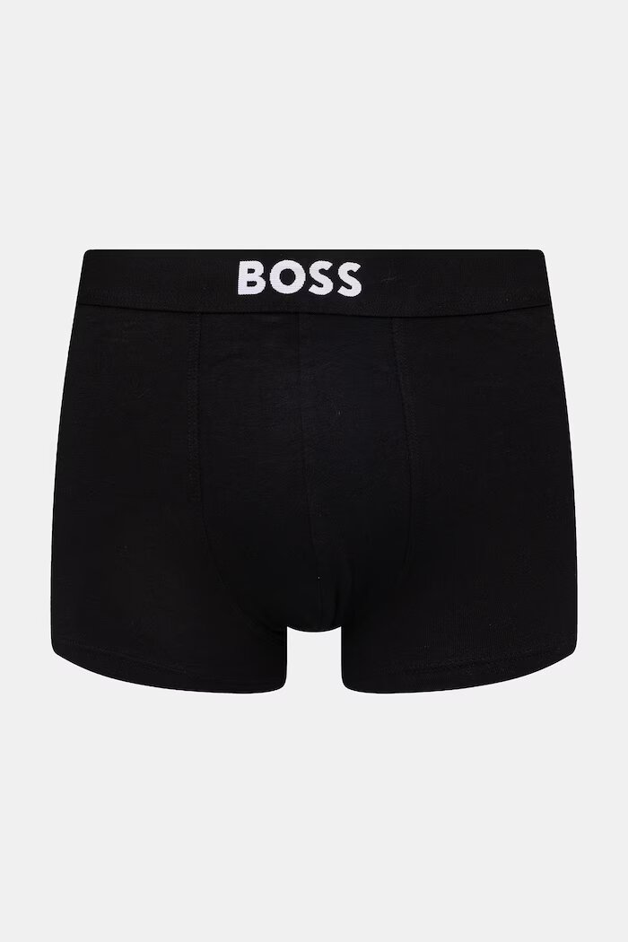 BOSS боксерки мъжки от памук Trunk 3P ONE D 3 броя сиви 50549832