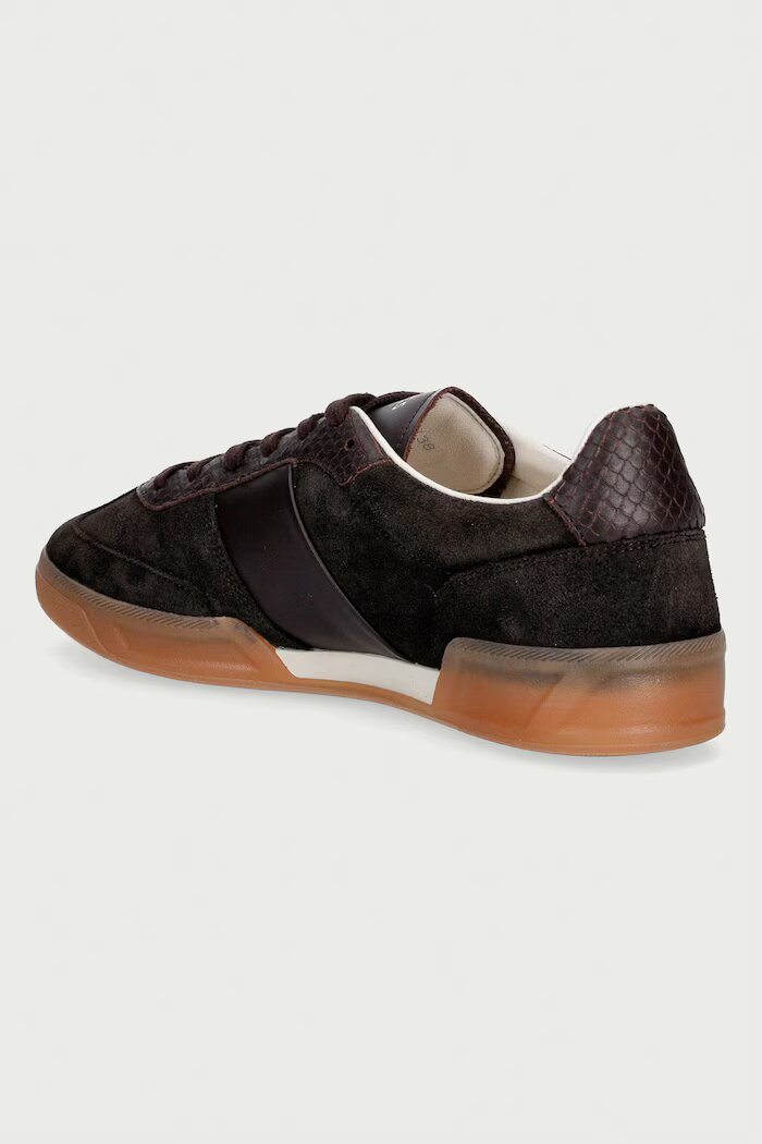 BOSS Brenta маратонки дамски от кожа кафяви 50573842.207