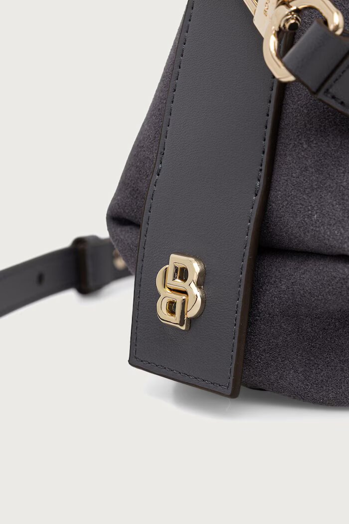 BOSS чанта crossbody дамска Caylie Crossbody S сива 50573236