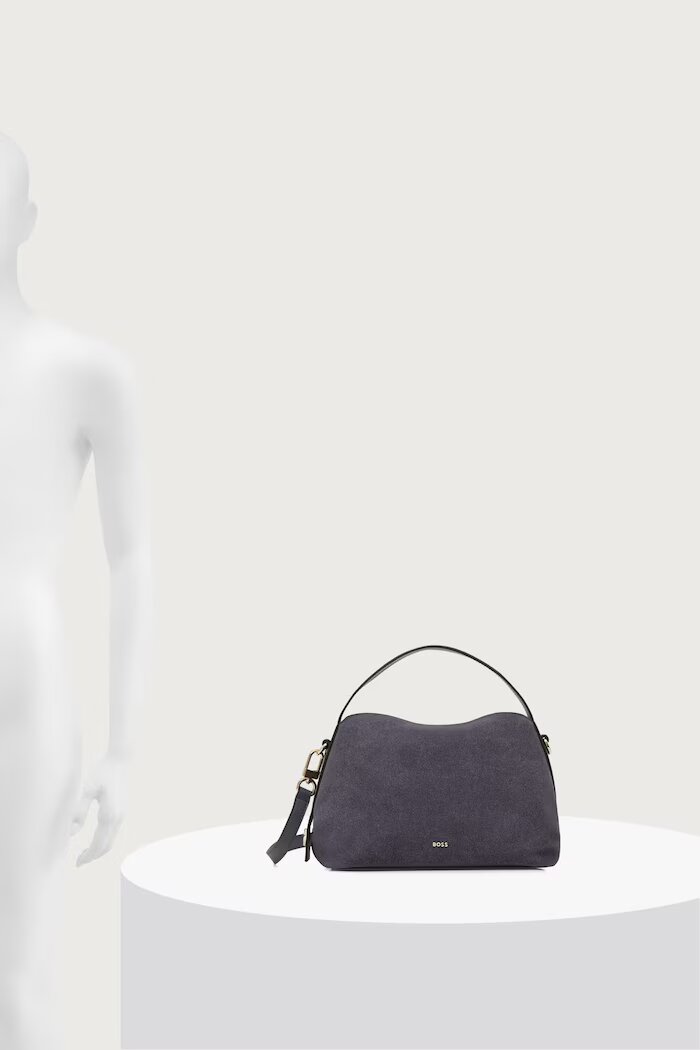 BOSS чанта crossbody дамска Caylie Crossbody S сива 50573236