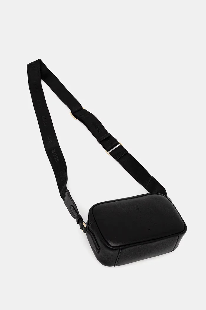 BOSS чанта crossbody дамска Sandy Crossbody черна 50547765