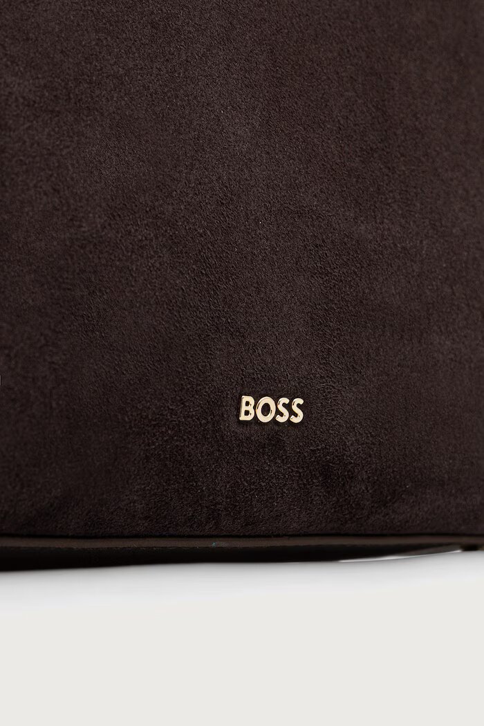 BOSS чанта тип хобо дамска Yelena Hobo кафява 50573246