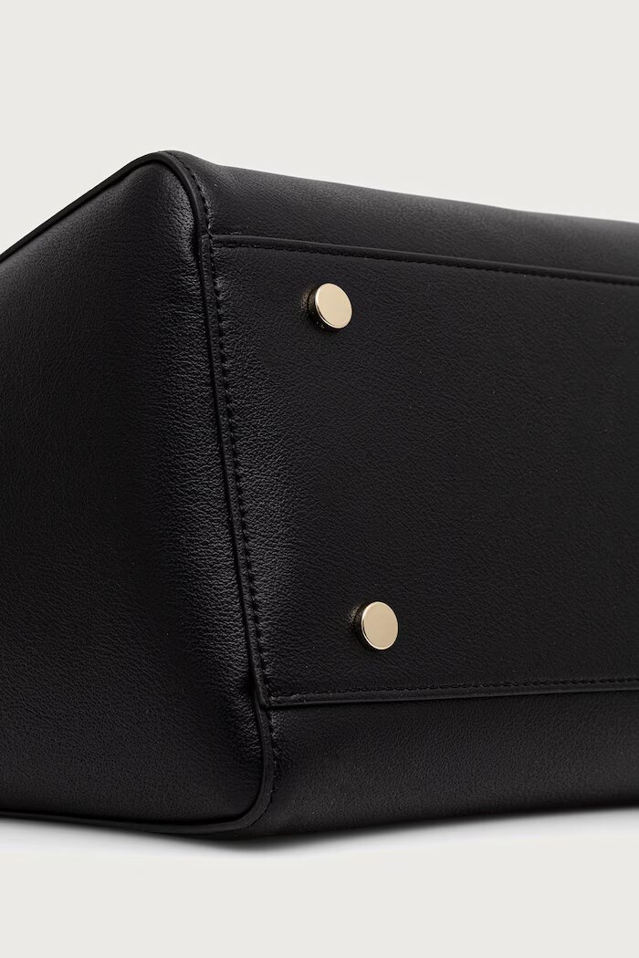 BOSS чанта tote дамска от имитация на кожа Sandy New Tote 10283663 черна 50573533