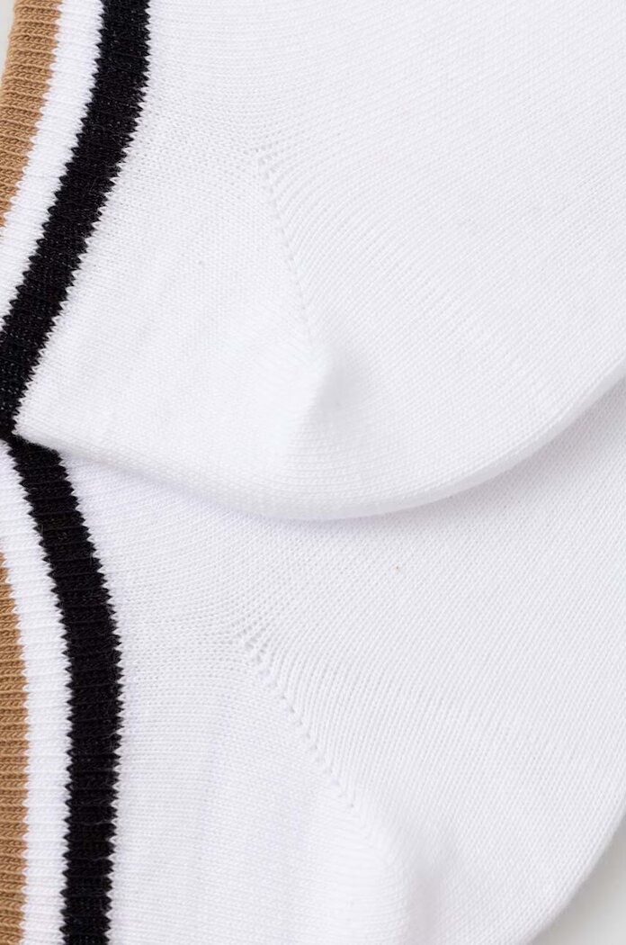 BOSS чорапи мъжки 2P AS Uni stripe CC 2 броя бели 50491192