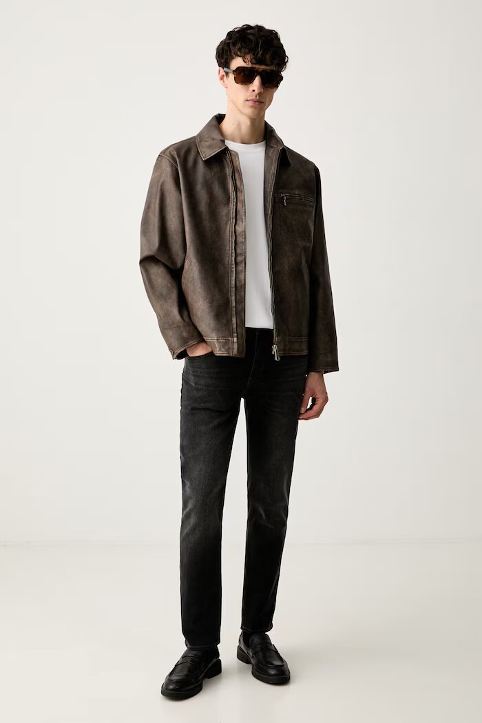 BOSS дънки slim fit мъжки H-Delaware черни 50564384
