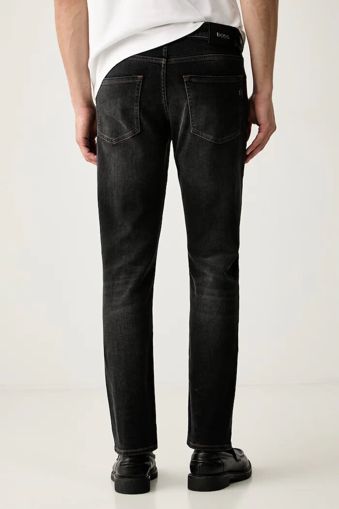 BOSS дънки slim fit мъжки H-Delaware черни 50564384