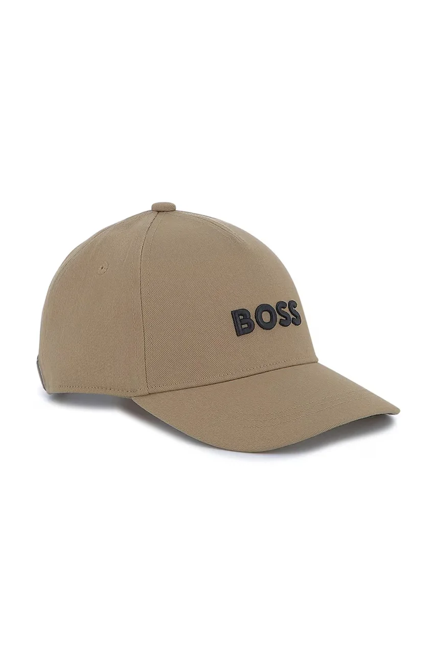 BOSS Детска памучна шапка