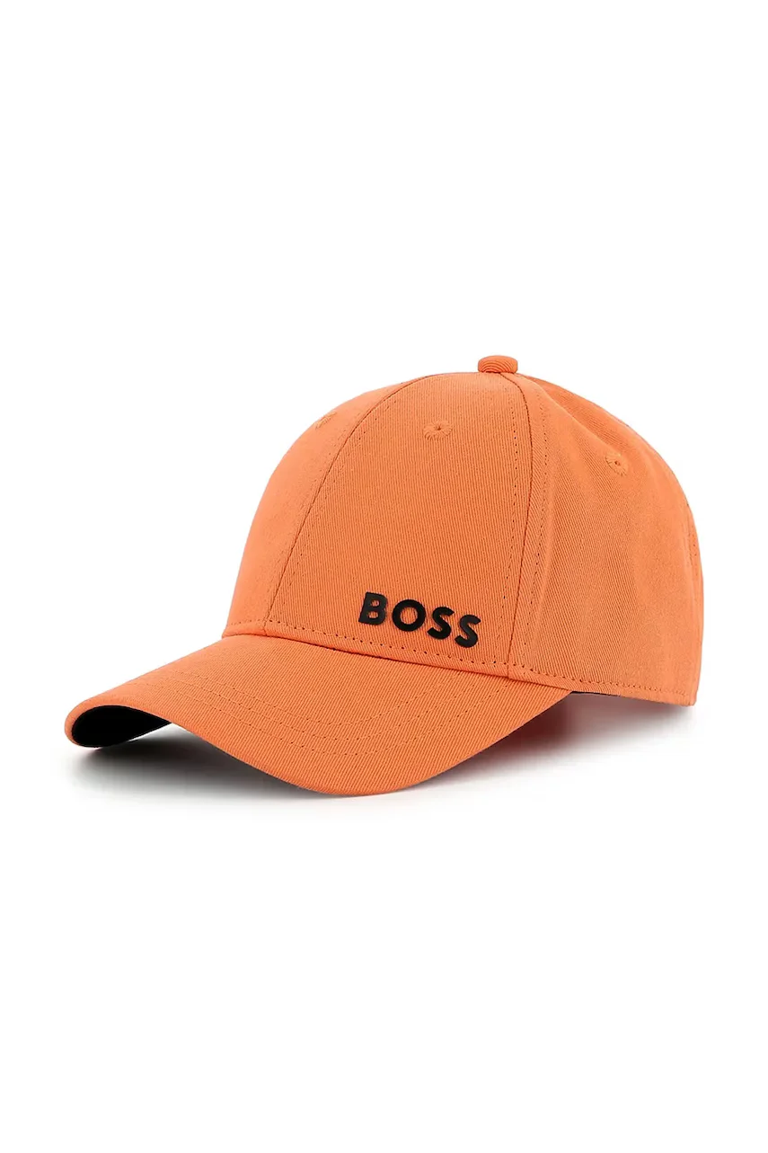 BOSS Детска памучна шапка с козирка