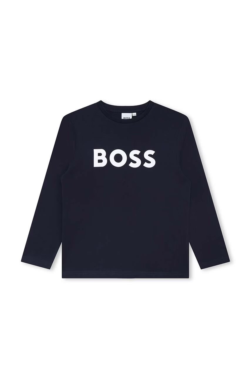 BOSS Детска памучна тениска