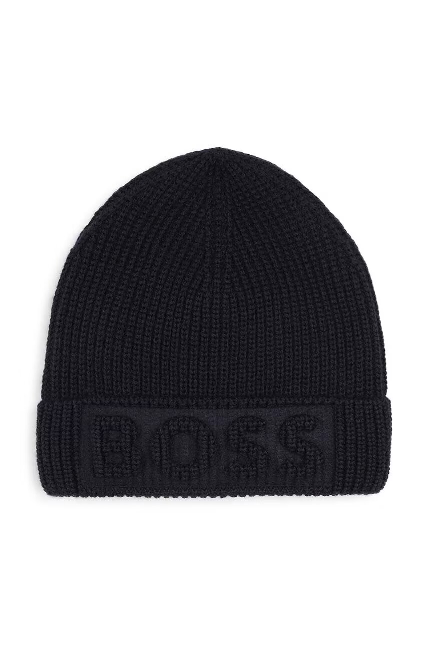 BOSS Детска шапка с вълна