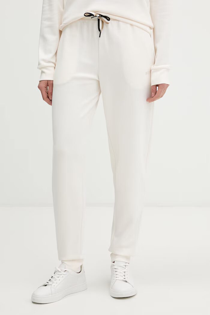 BOSS домашен комплект дамски CP Stripe_Long Set бежов 50575927