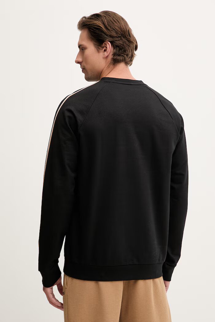 BOSS домашен суичър мъжки от памук Iconic Sweatshirt черен 50566972