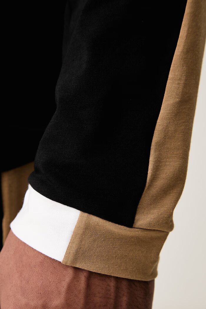 BOSS горнище на пижама с дълги ръкави мъжко с памук Balance LS-Shirt черно 50571129