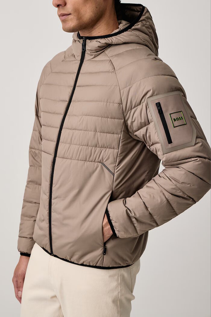 BOSS Green късо яке мъжко OW_Urbanex JT HD бежово 50549181