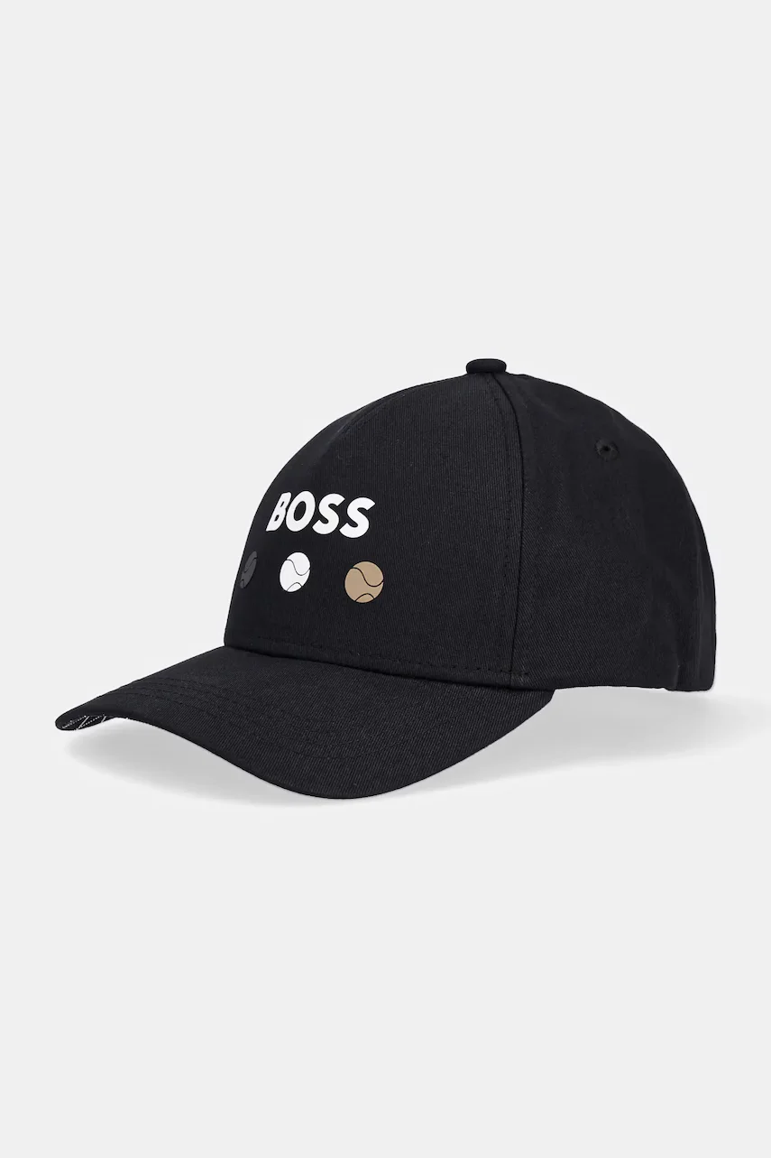 BOSS Green Памучна шапка с козирка