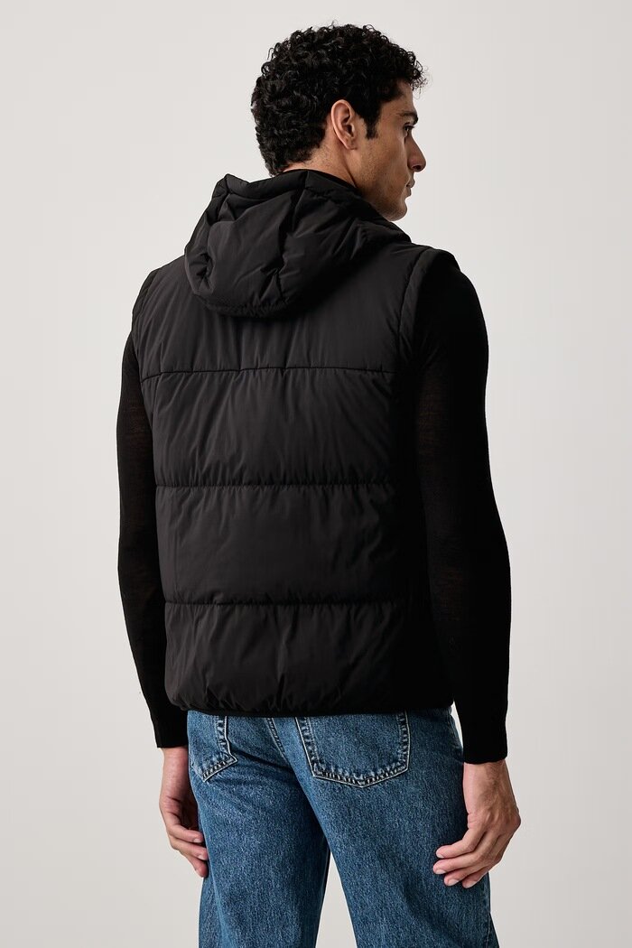 BOSS Green пухен елек мъжки OW_Riplite Vest HD черен 50565221