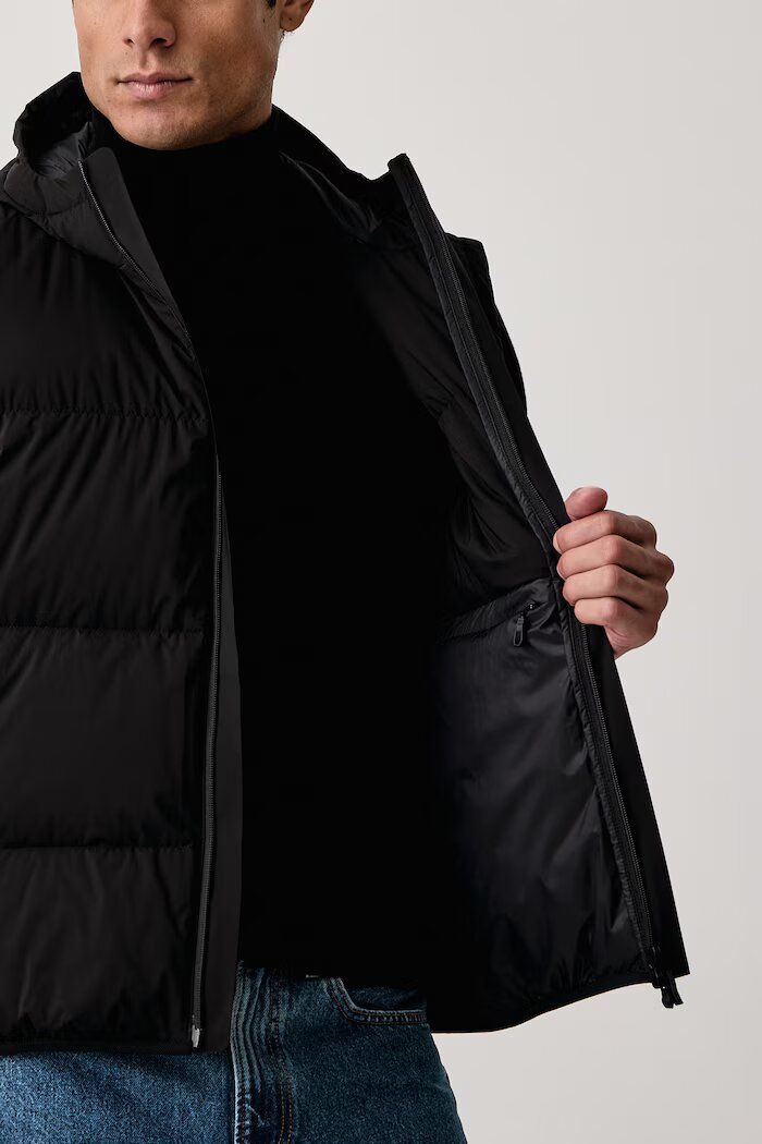 BOSS Green пухен елек мъжки OW_Riplite Vest HD черен 50565221