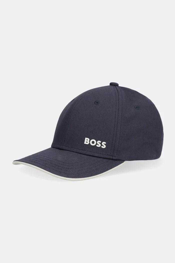 BOSS Green шапка с козирка мъжка от памук Cap-Bold тъмносиня 50519219