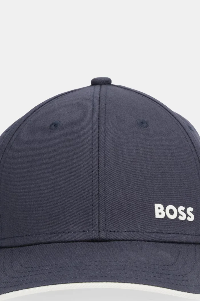 BOSS Green шапка с козирка мъжка от памук Cap-Bold тъмносиня 50519219