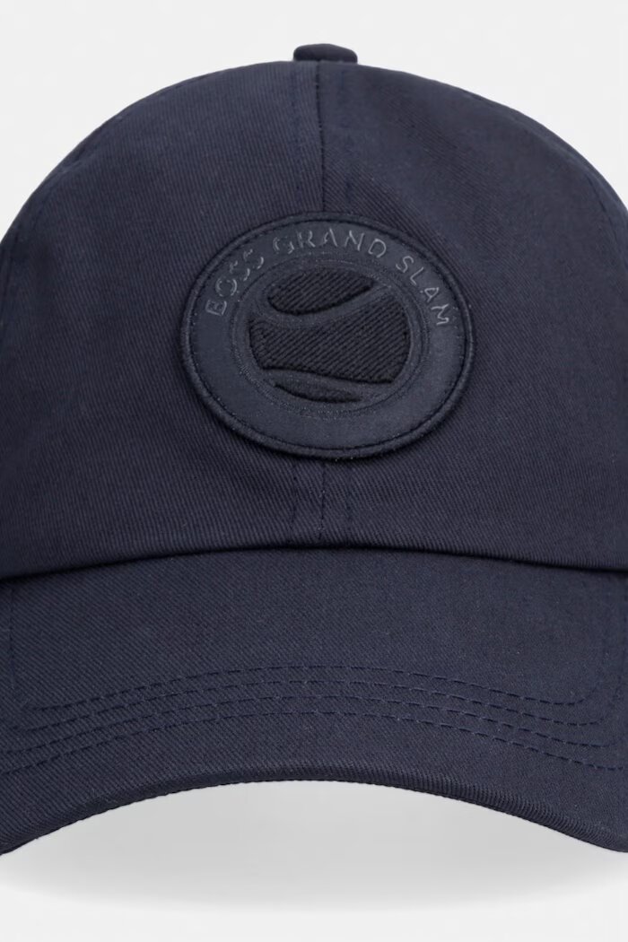 BOSS Green шапка с козирка мъжка от памук Lach-Tennis-Lifestyl тъмносиня 50566255