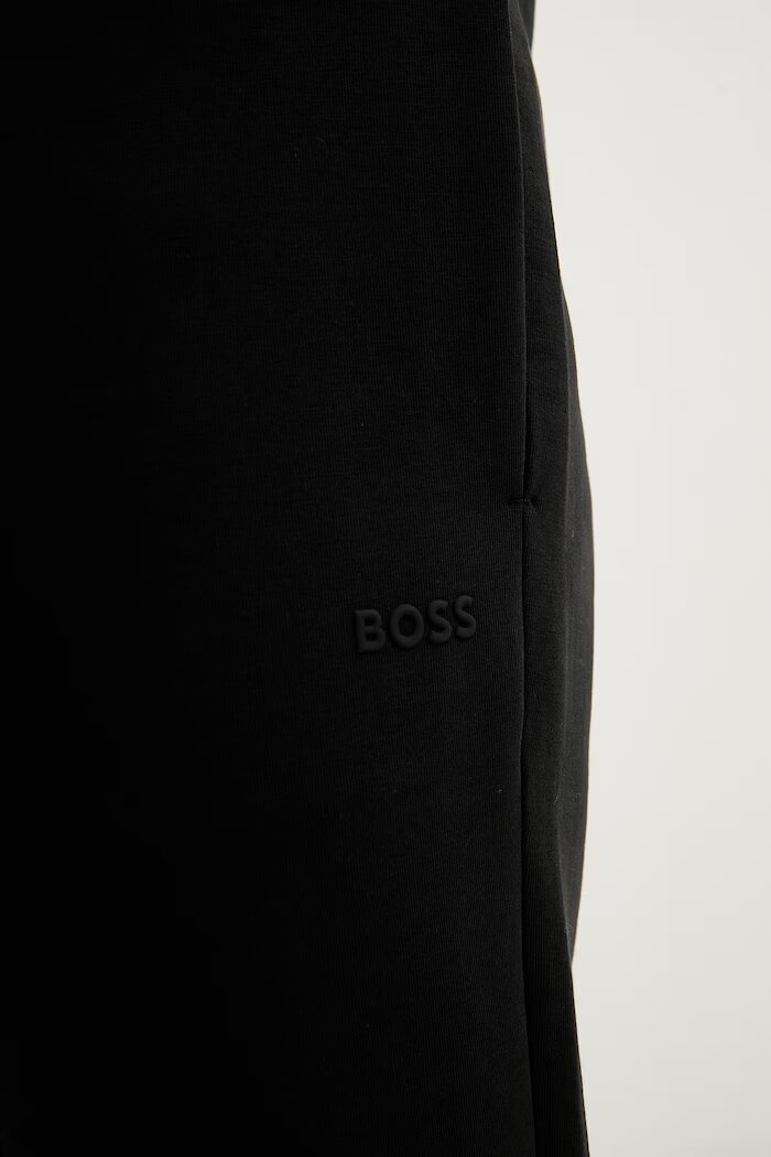 BOSS Green спортен панталон мъжки от памук с еластан Hadiko черен 50565748