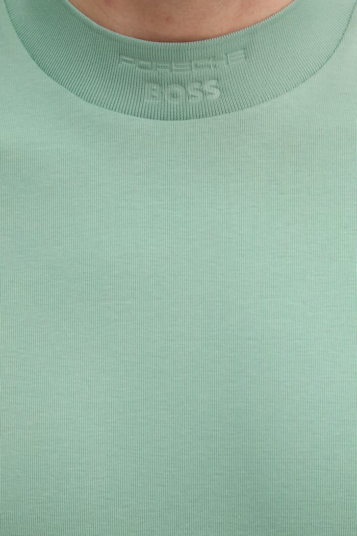 BOSS Green тениска basic мъжка от памук BOSS X PORSCHE зелена 50559770