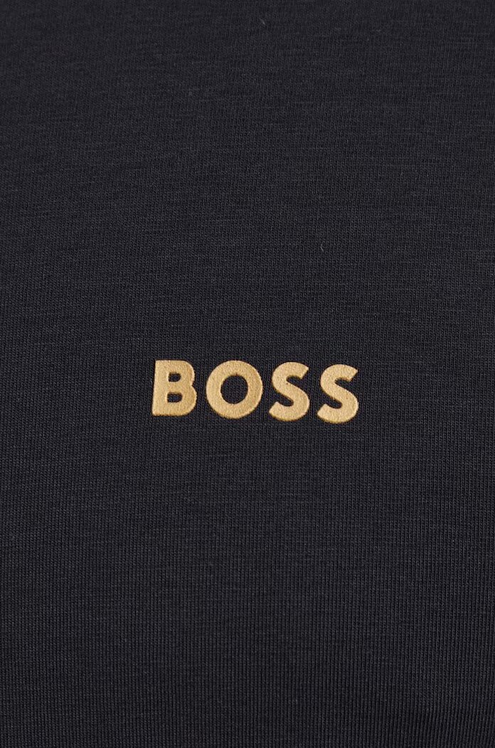 BOSS Green тениска мъжка от памук с еластан Tee черна 50506373