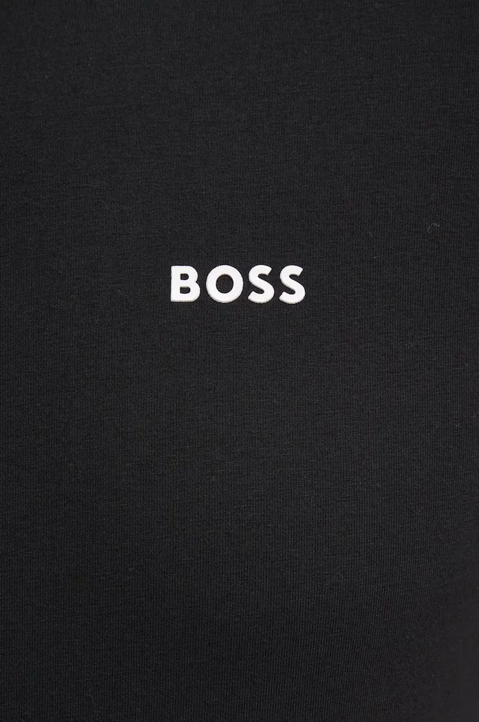 BOSS Green тениска мъжка от памук с еластан Tee черна 50506373