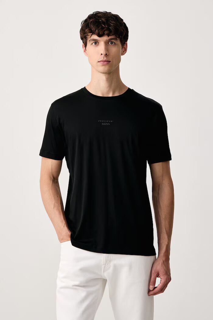 BOSS Green тениска мъжка от памук TS_PS Icons70 Grx черна 50570910