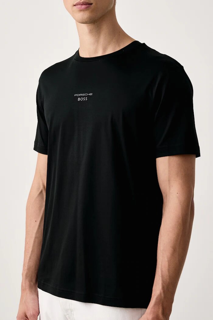 BOSS Green тениска мъжка от памук TS_PS Icons70 Grx черна 50570910