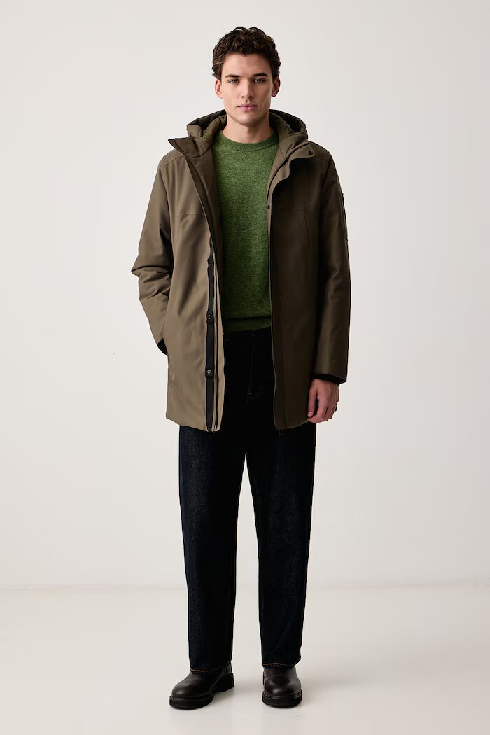 BOSS Green зимен мъжки OW_Hexatech Parka зелен 50570858