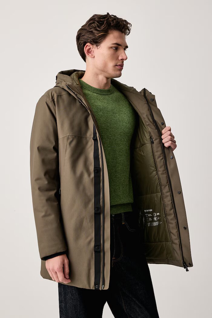 BOSS Green зимен мъжки OW_Hexatech Parka зелен 50570858