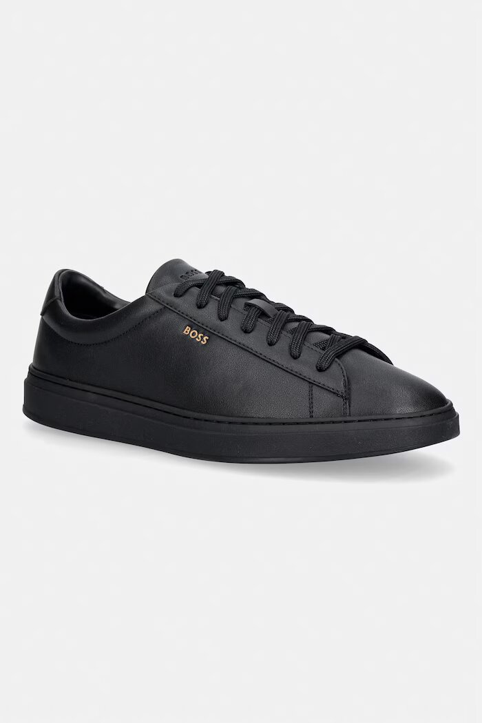 BOSS Kieran маратонки мъжки от кожа черни 50552853.007