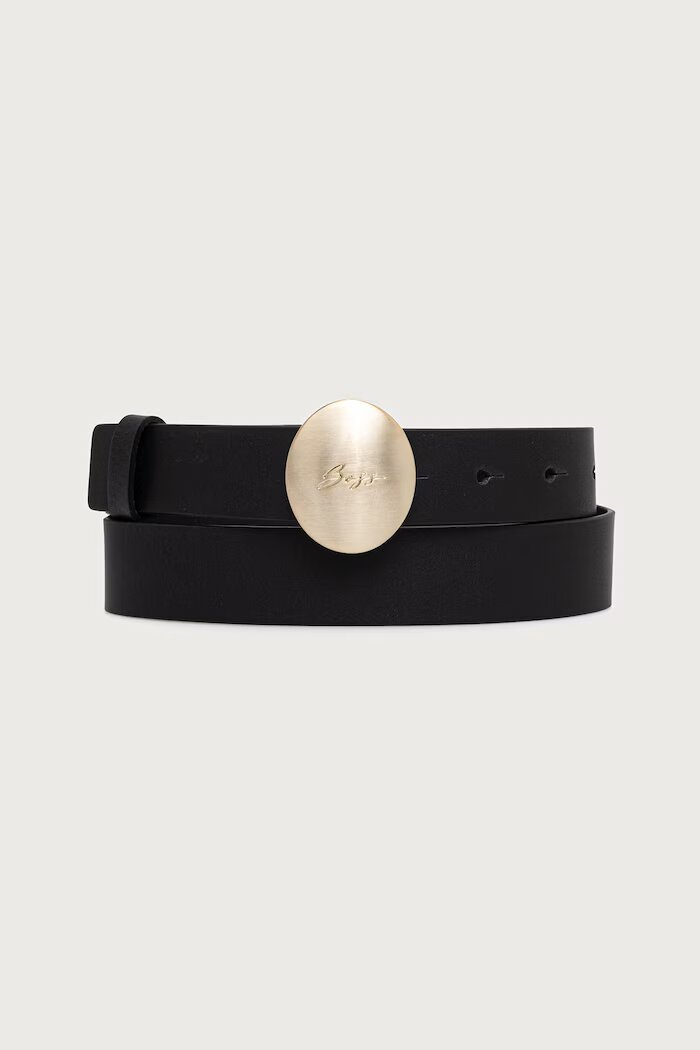 BOSS колан дамски от кожа Naren-G_Sz30 черен 50572851