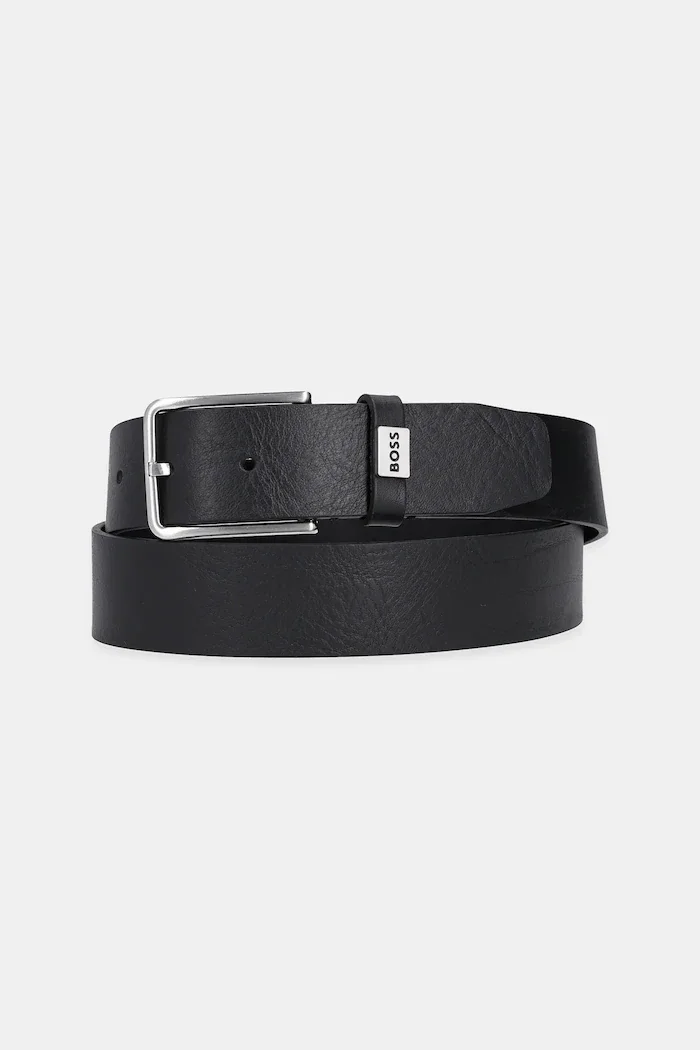 BOSS колан мъжки от кожа Elio_Sz35 черен 50529898