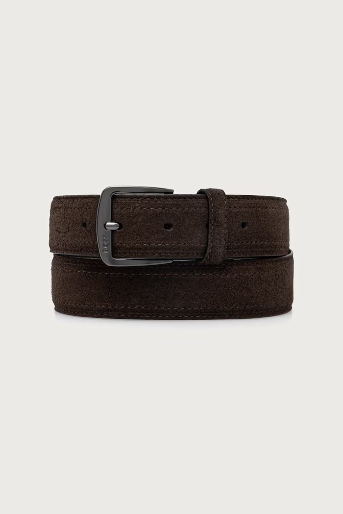 BOSS колан мъжки от велур Syhr-SdSw_Sz35 кафяв 50572907