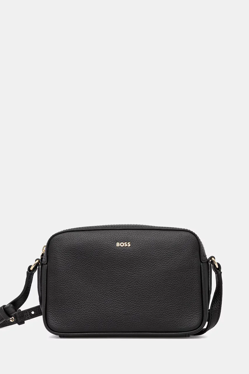 BOSS Кожена чанта Lenah Crossbody