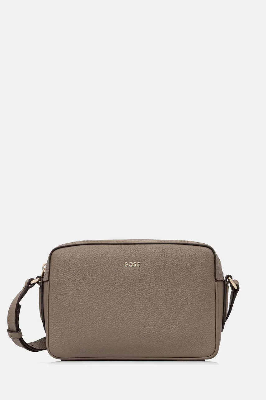 BOSS Кожена чанта Lenah Crossbody