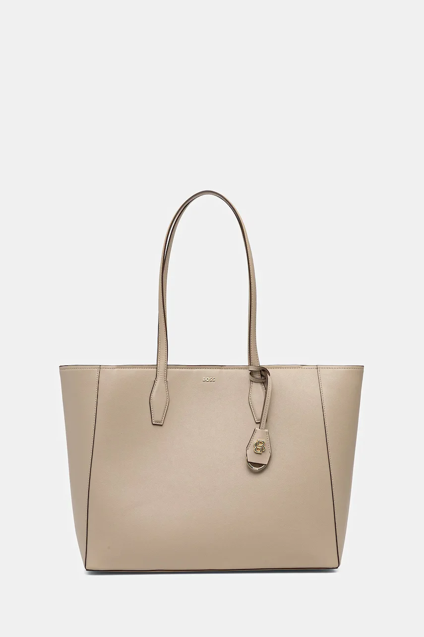 BOSS Кожена чанта NUMAH Tote
