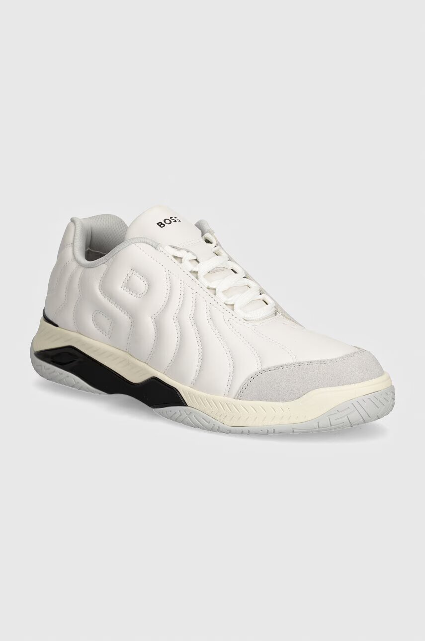 BOSS Кожени маратонки Courtstride