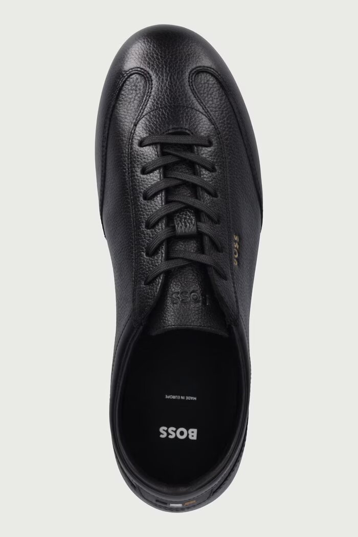 BOSS Lineor маратонки мъжки от кожа черни 50573525.005