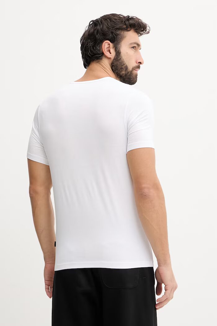 BOSS мъжка тениска с вискоза TShirt RN 3P Bamboo 3 броя бяла 50534019