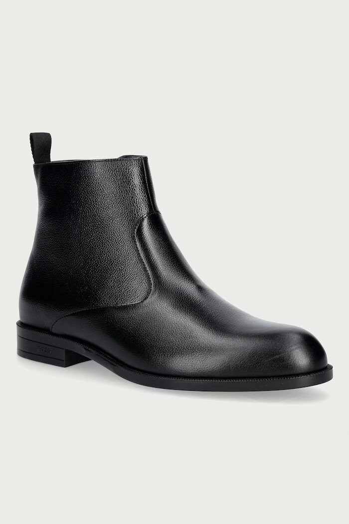 BOSS обувки мъжки от кожа Tayil черни 50573316.001