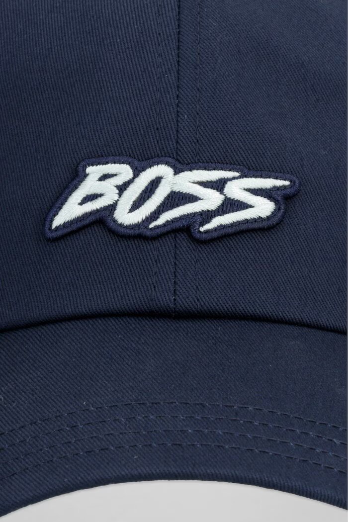 BOSS Orange бейзболна шапка мъжка от памук SL тъмносиня 50560372