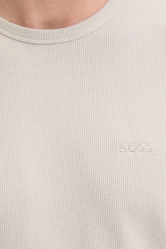 BOSS Orange Блуза с дълги ръкави в черно с изчистен дизайн 50520725